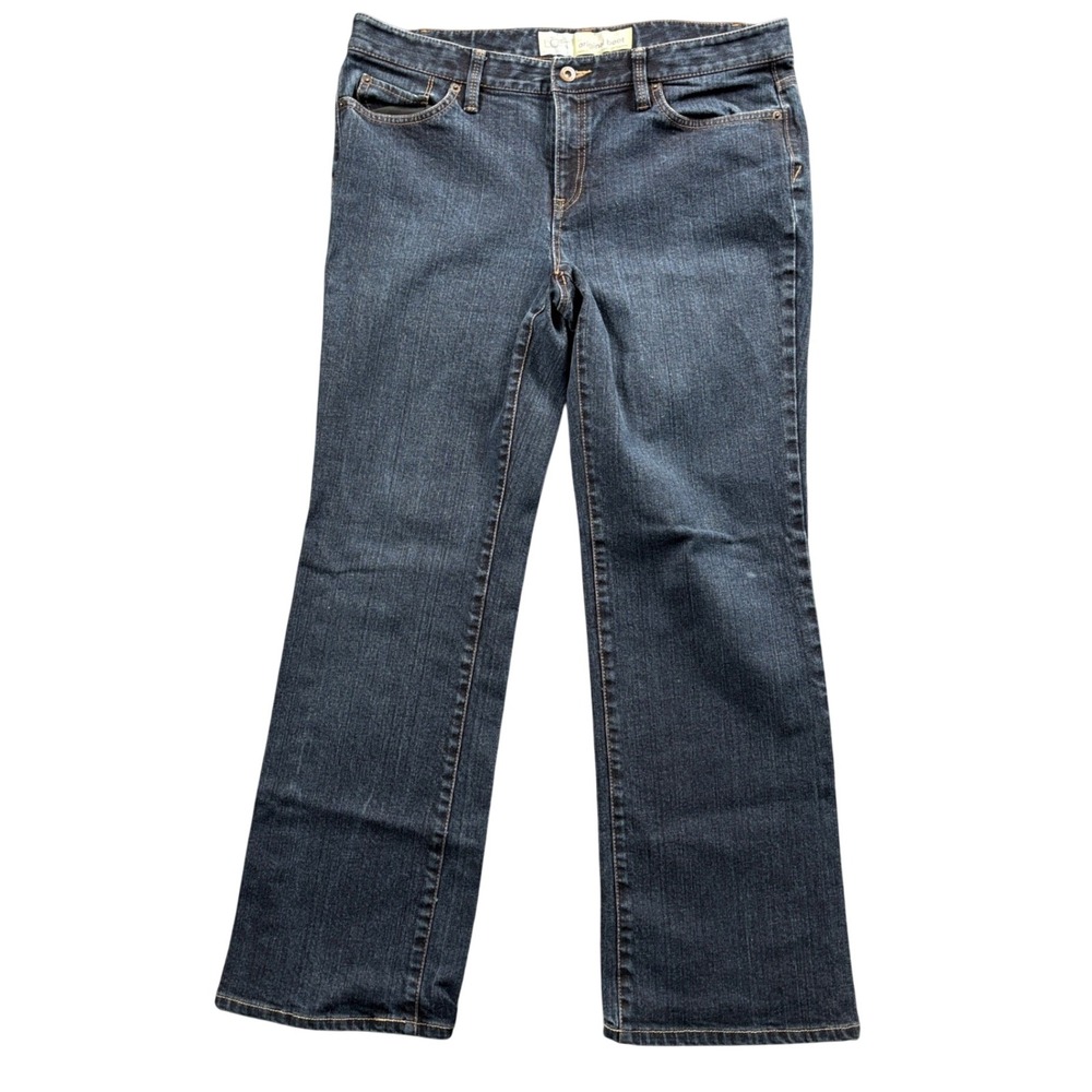LOFT Original Bootcut Jeans‎ Women's 34 Y2K Dark Wash Mid Rise Denim